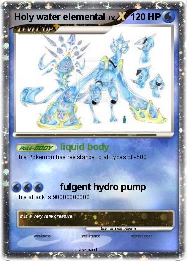 Pokemon Holy water elemental