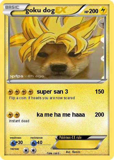 Pokemon goku dog