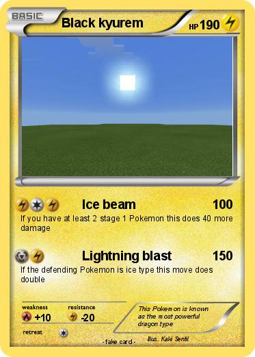 Pokemon Black kyurem