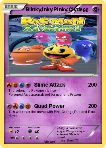 Pokemon Blinky,Inky,Pinky,Clyde
