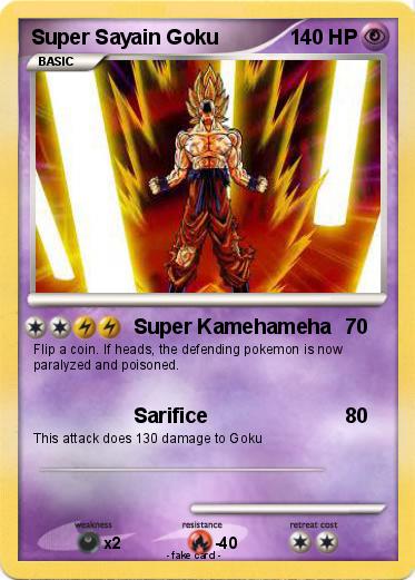 Pokemon Super Sayain Goku