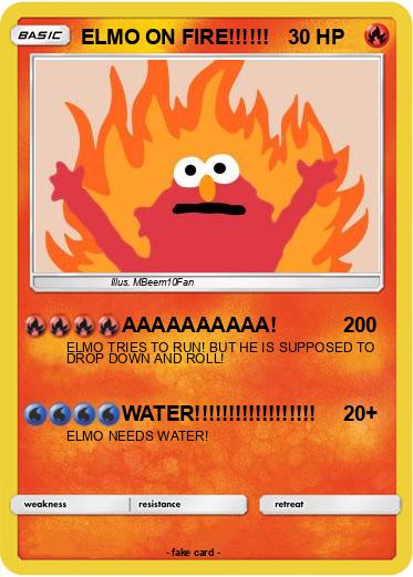 Pokemon ELMO ON FIRE!!!!!!
