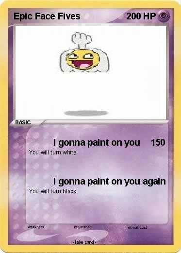 Pokemon Epic Face Fives