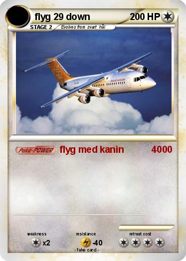 Pokemon flyg 29 down
