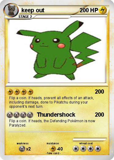 Pokemon keep out