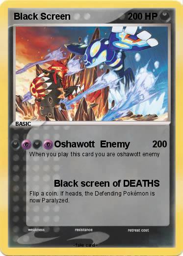 Pokemon Black Screen