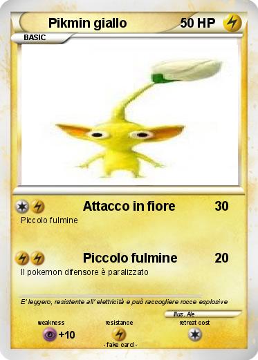 Pokemon Pikmin giallo