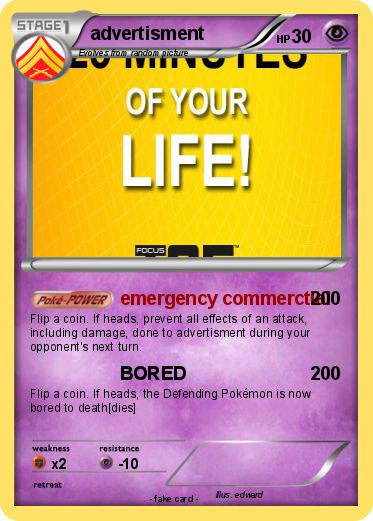 Pokemon advertisment