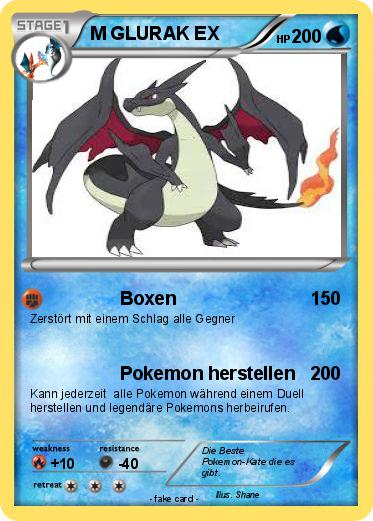 Pokemon M GLURAK EX Pokemon M GLURAK EX
