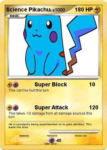 Pokemon Science Pikachu