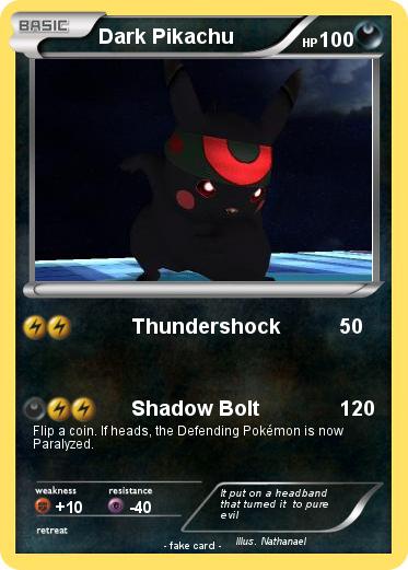 Pokemon Dark Pikachu