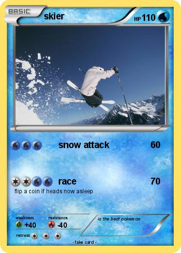 Pokemon skier