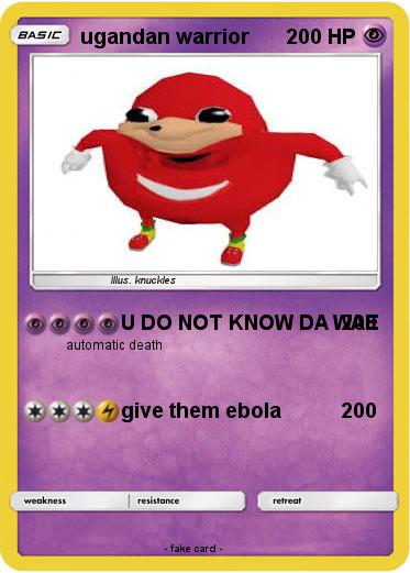 Pokemon ugandan warrior