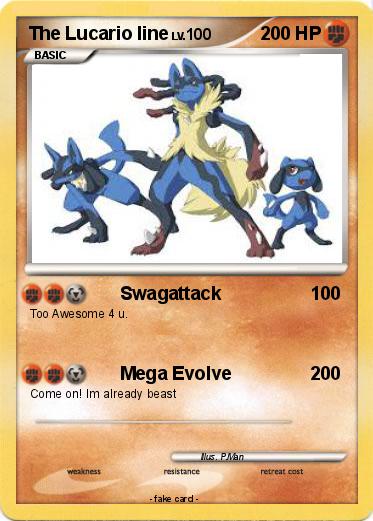 Pokemon The Lucario line