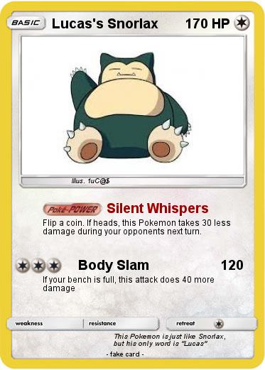 Pokemon Lucas's Snorlax