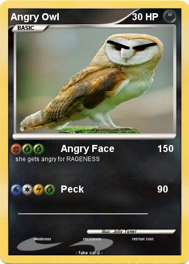 Pokemon Angry Owl