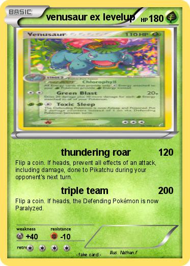 Pokemon venusaur ex levelup