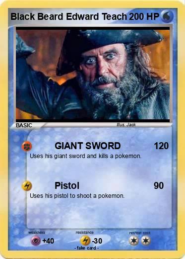 Pokemon Black Beard Edward Teach