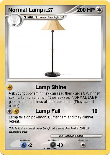 Pokemon Normal Lamp