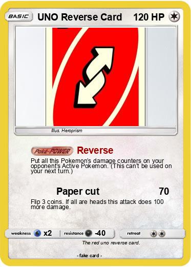 Pokemon UNO Reverse Card