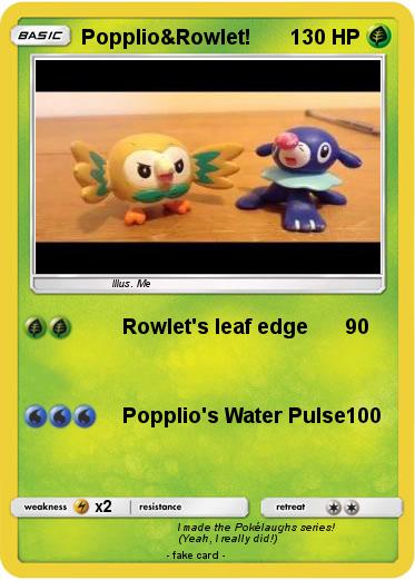 Pokemon Popplio&Rowlet!