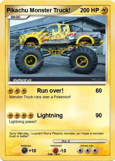 Pokemon Pikachu Monster Truck!