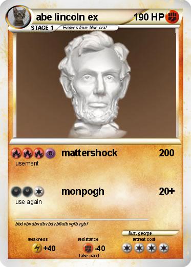 Pokemon abe lincoln ex