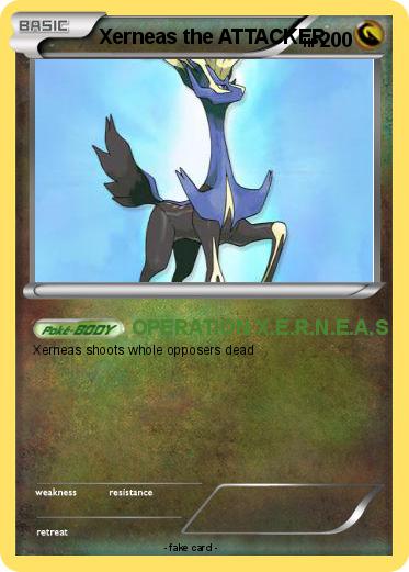 Pokemon Xerneas the ATTACKER