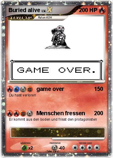 Pokemon Buried alive