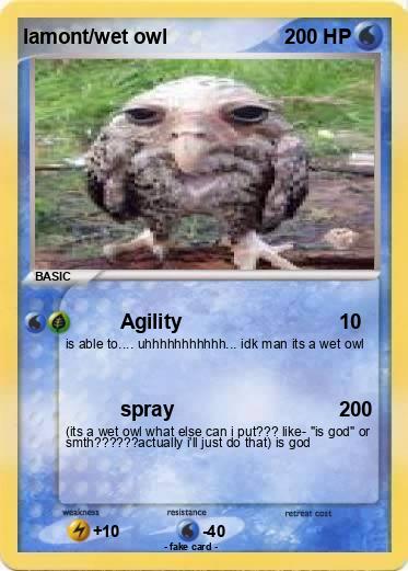Pokemon lamont/wet owl