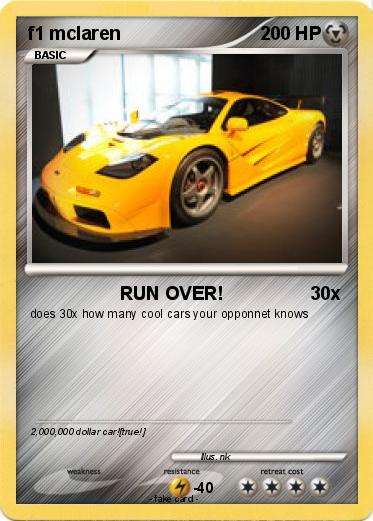 Pokemon f1 mclaren