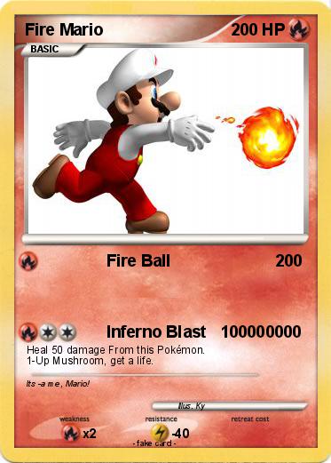 Pokemon Fire Mario
