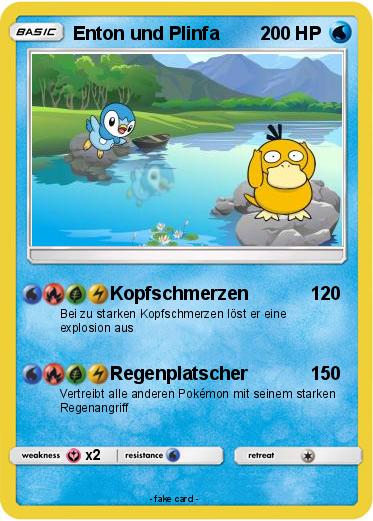 Pokemon Enton und Plinfa