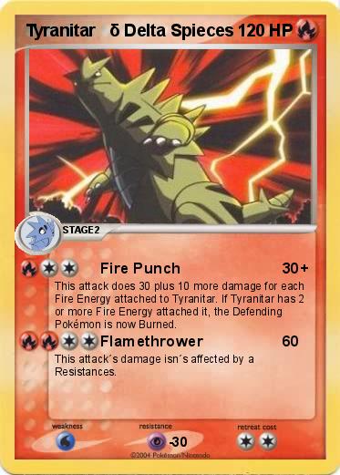 Pokemon Tyranitar   δ Delta Spieces