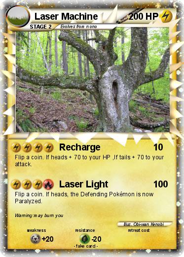 Pokemon Laser Machine