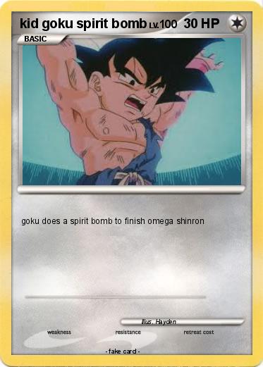 Pokemon kid goku spirit bomb