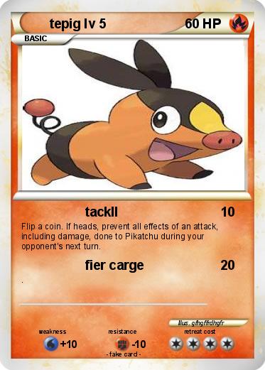 Pokemon tepig lv 5