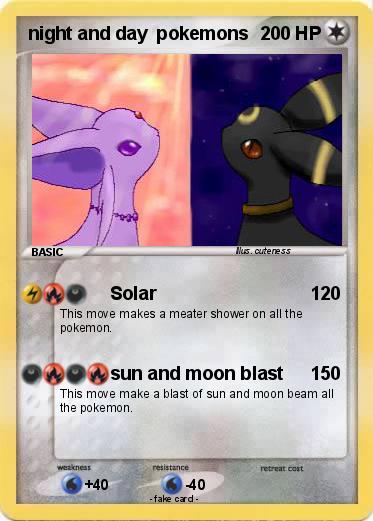 Pokemon night and day  pokemons