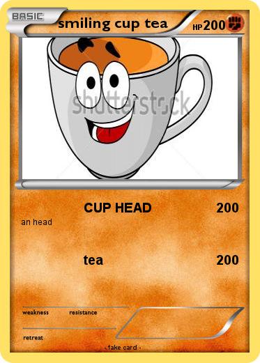 Pokemon smiling cup tea
