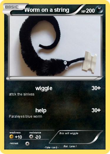 Pokemon Worm on a string
