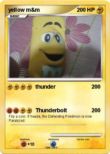 Pokemon yellow m&m