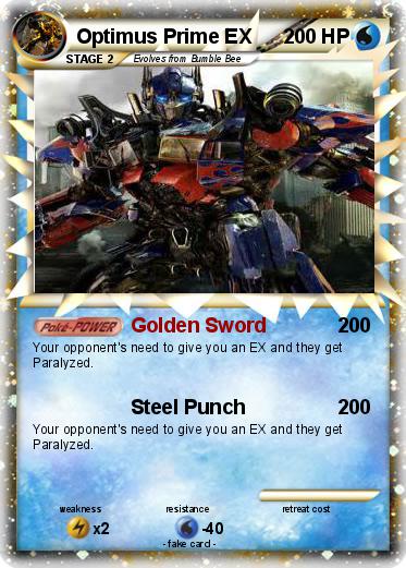Pokemon Optimus Prime EX
