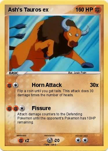 Pokemon Ash's Tauros ex