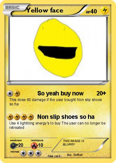 Pokemon Yellow face