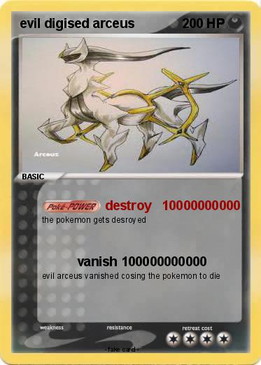Pokemon evil digised arceus