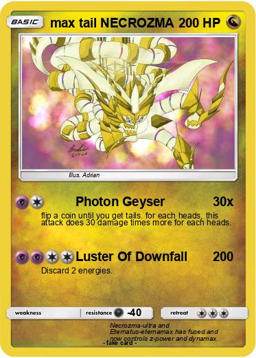 Pokemon max tail NECROZMA