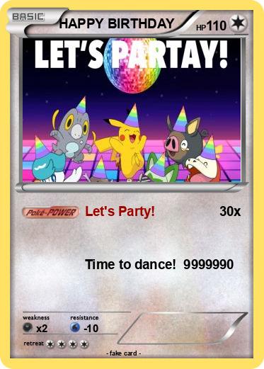 Pokemon HAPPY BIRTHDAY