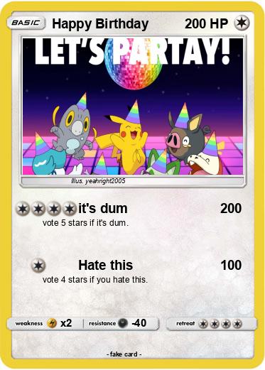 Pokemon Happy Birthday