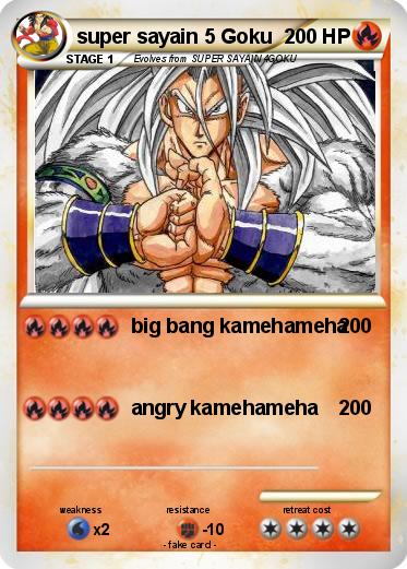 Pokemon super sayain 5 Goku