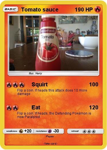 Pokemon Tomato sauce